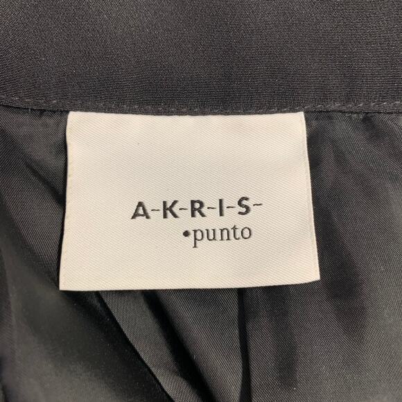 AKRIS Size 12 Black White Polka Dot Short Skirt - Picture 3 of 4